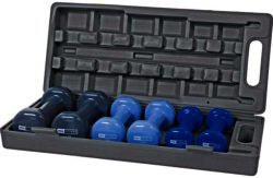 Pro Fitness Dumbbell Set with Carry Case - 6kg
